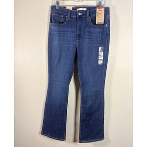 Levis 725 High Rise Bootcut Jeans Womens 31 Blue NEW Hypersoft Stretch Denim